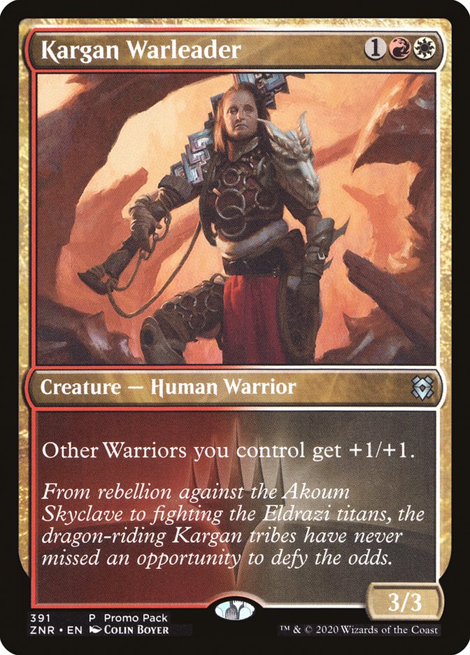 Kargan Warleader (Promo Pack) [Zendikar Rising Promos] | Local Legends