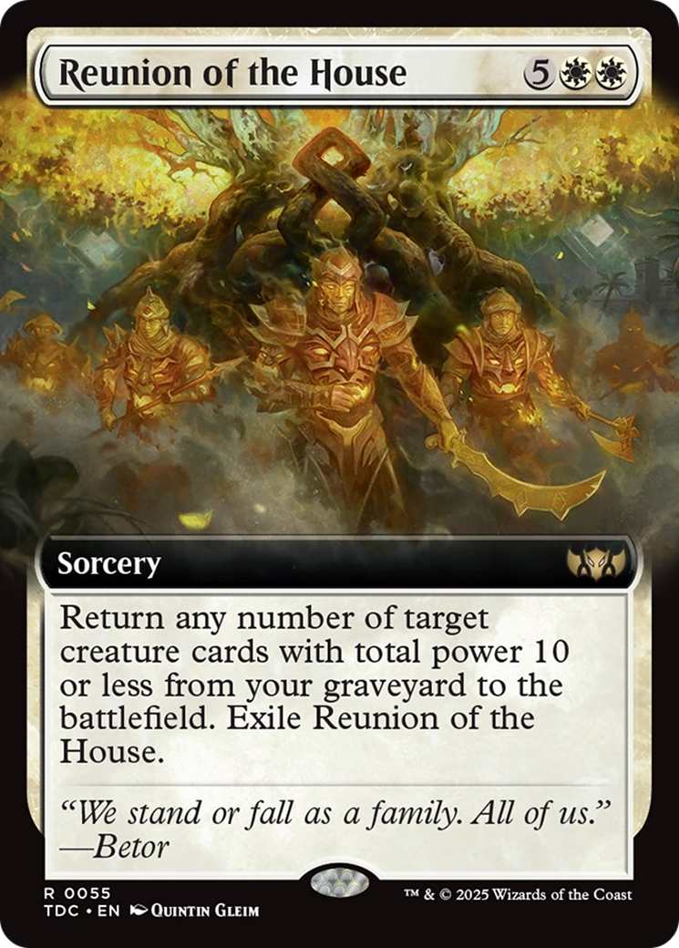 Reunion of the House (Extended Art) [Tarkir: Dragonstorm Commander] | Local Legends