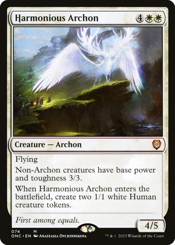 Harmonious Archon [Phyrexia: All Will Be One Commander] | Golgari Games