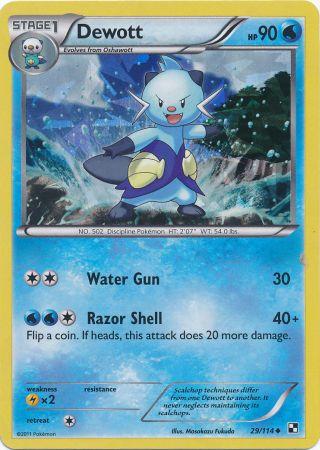 Dewott (29/114) (Cracked Ice Holo) [Black & White: Base Set] | Local Legends