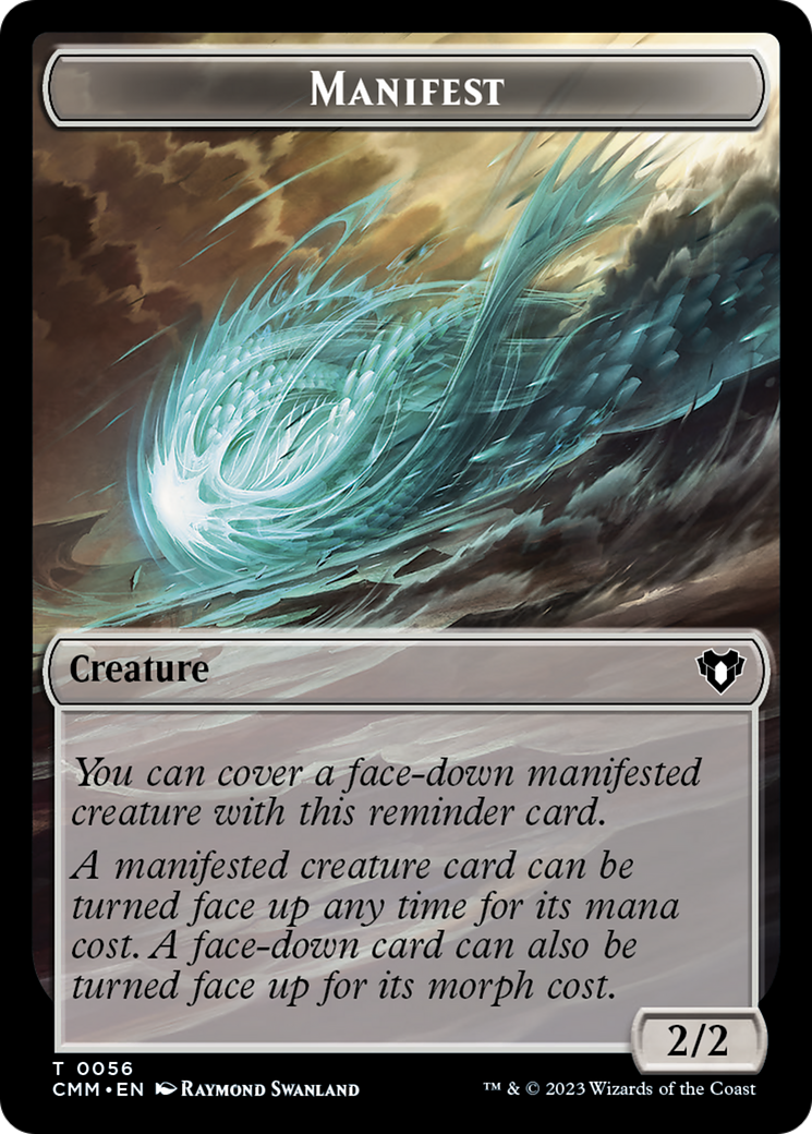Manifest // Eldrazi Scion Double-Sided Token [Commander Masters Tokens] | Local Legends