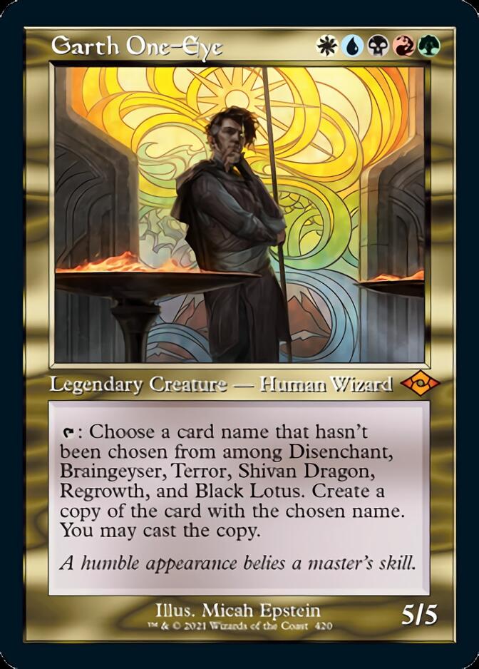 Garth One-Eye (Retro Foil Etched) [Modern Horizons 2] | Local Legends