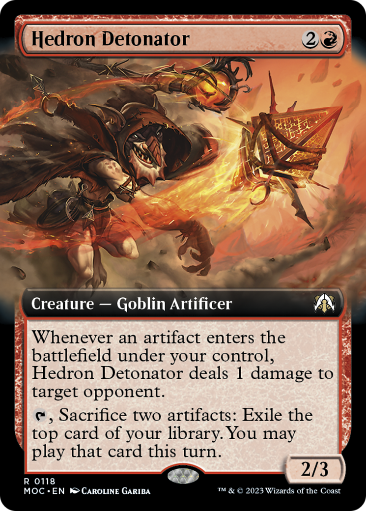 Hedron Detonator (Extended Art) [March of the Machine Commander] | Local Legends