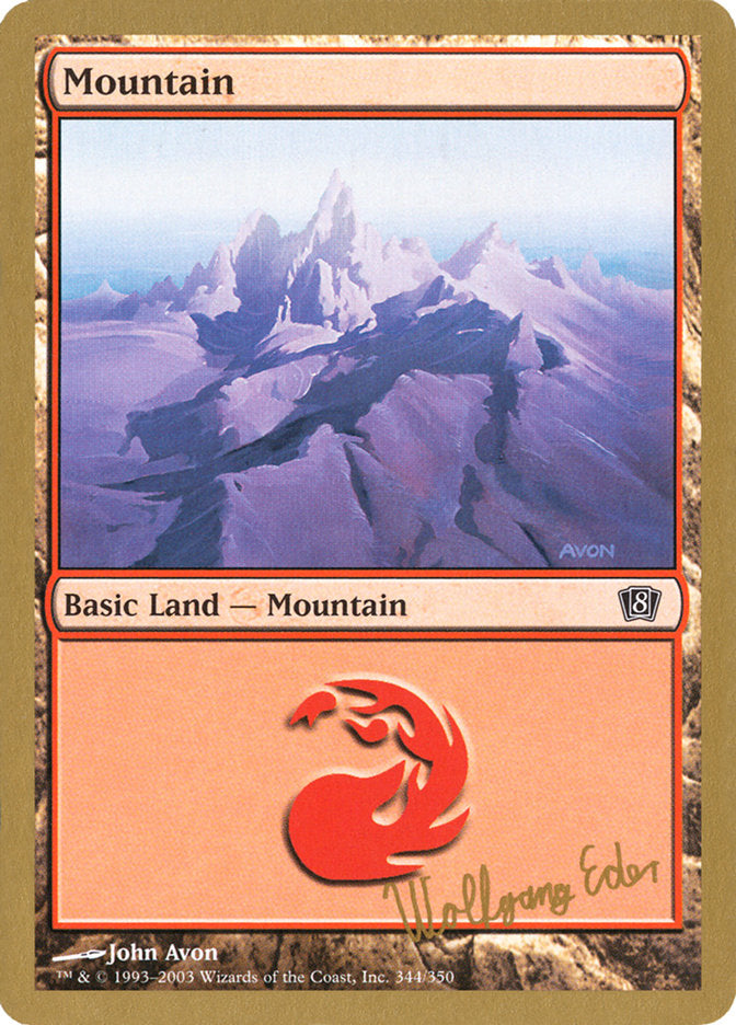 Mountain (Wolfgang Eder) [World Championship Decks 2003] | Golgari Games