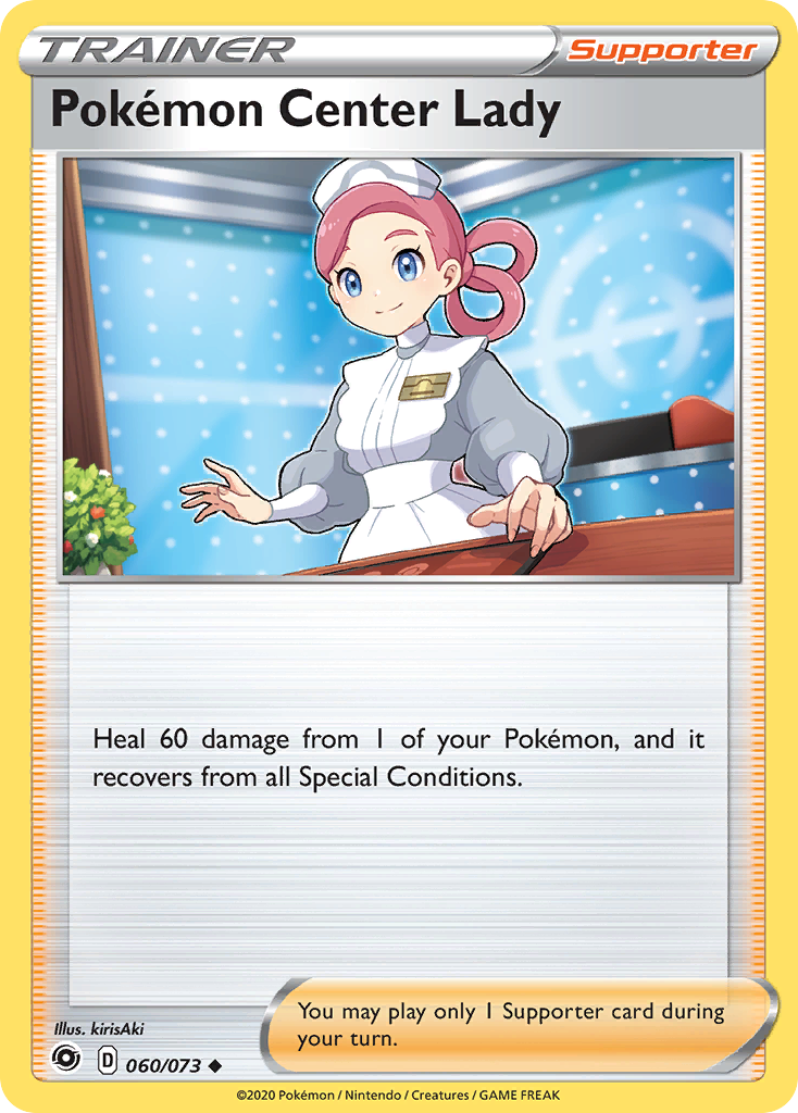 Pokemon Center Lady (060/073) [Sword & Shield: Champion's Path] | Golgari Games