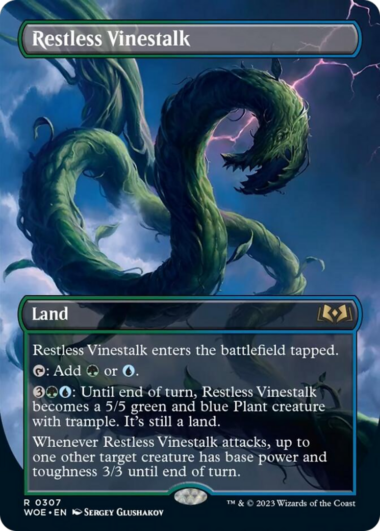 Restless Vinestalk (Borderless) [Wilds of Eldraine] | Local Legends