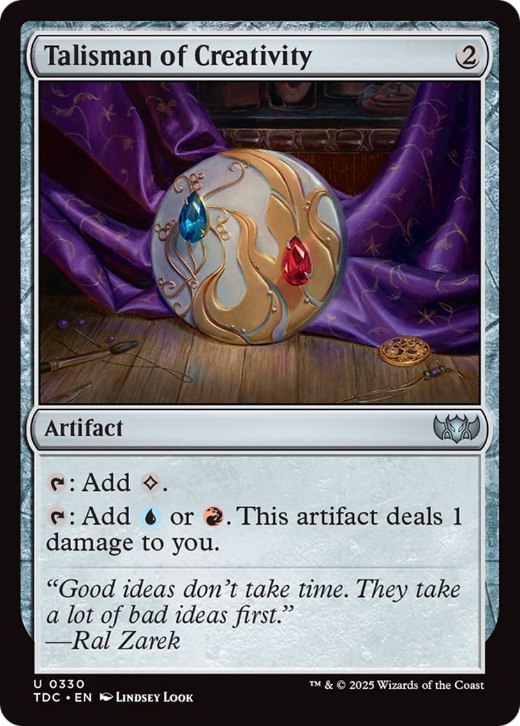 Talisman of Creativity [Tarkir: Dragonstorm Commander] | Local Legends