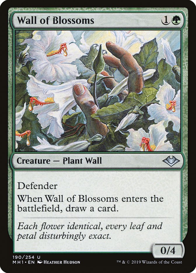 Wall of Blossoms [Modern Horizons] | Golgari Games