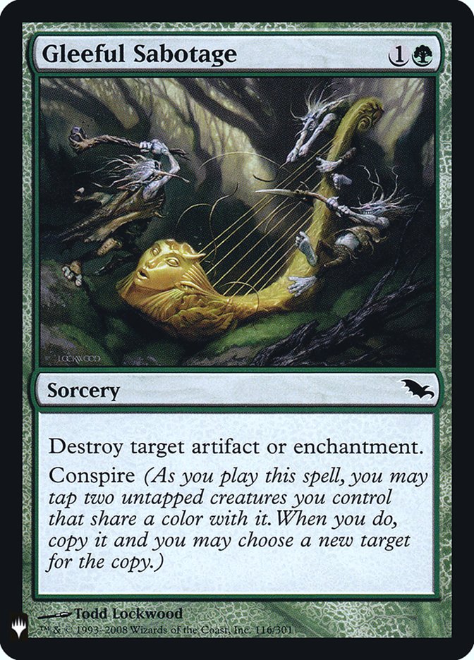 Gleeful Sabotage [Mystery Booster] | Local Legends