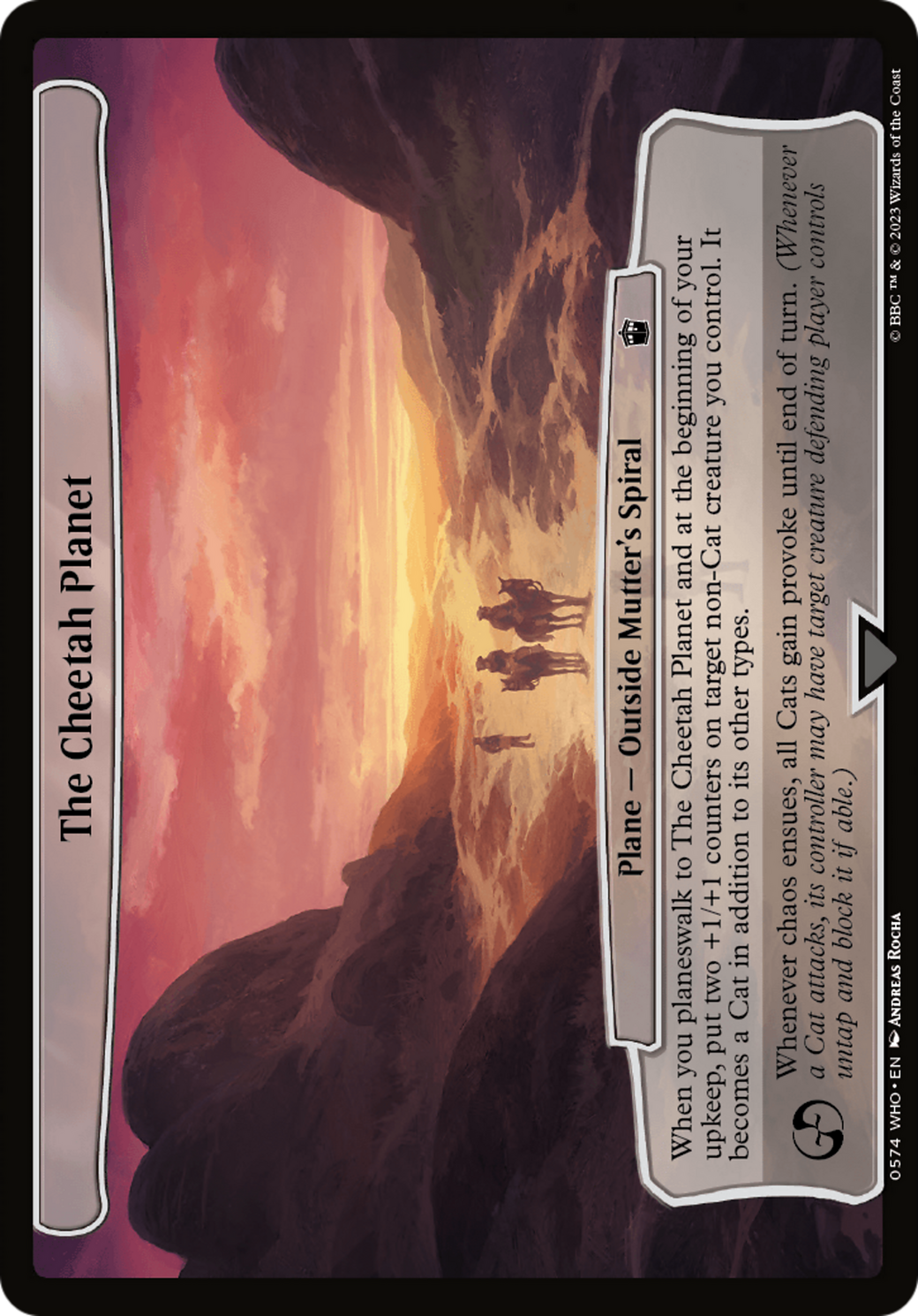 The Cheetah Planet [Doctor Who] | Local Legends
