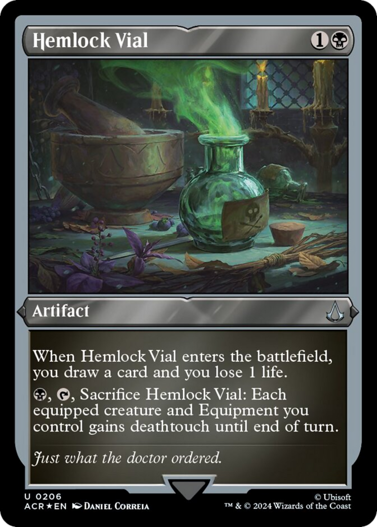 Hemlock Vial (Foil Etched) [Assassin's Creed] | Golgari Games