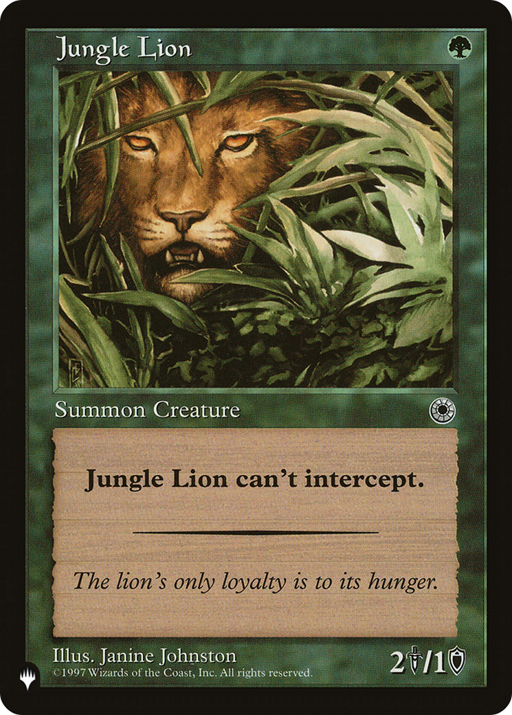Jungle Lion [The List] | Local Legends