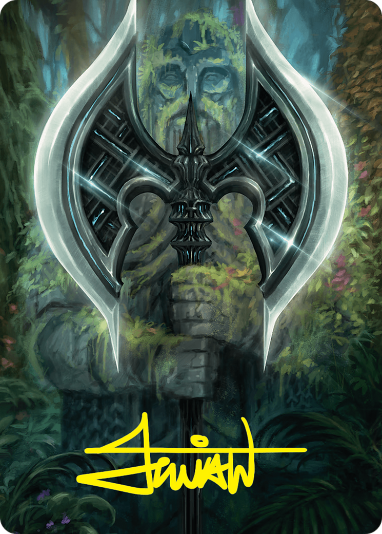 Leyline Axe Art Card (49/54) (Gold-Stamped Signature) [Foundations Art Series] | Local Legends