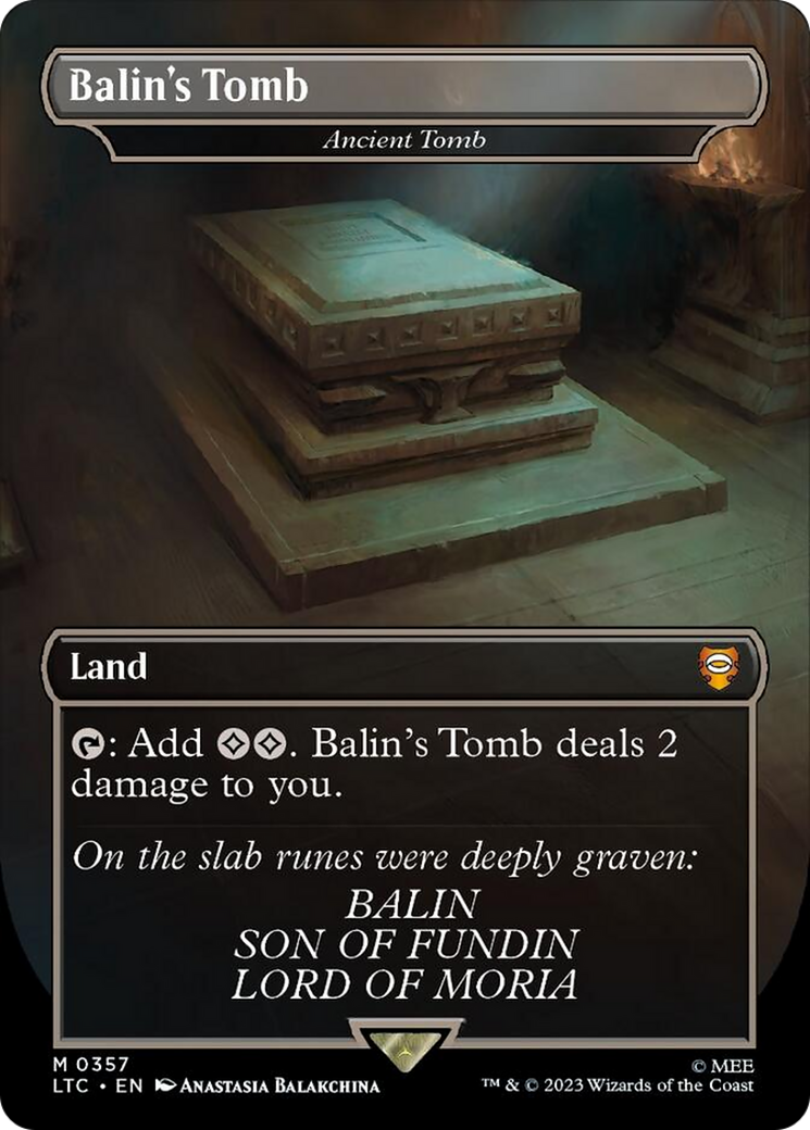 Ancient Tomb - Balin's Tomb [The Lord of the Rings: Tales of Middle-Earth Commander] | Golgari Games