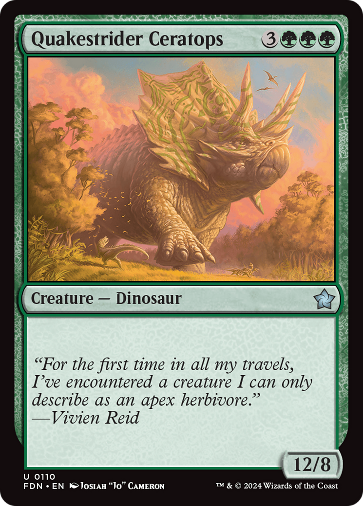 Quakestrider Ceratops [Foundations] | Local Legends