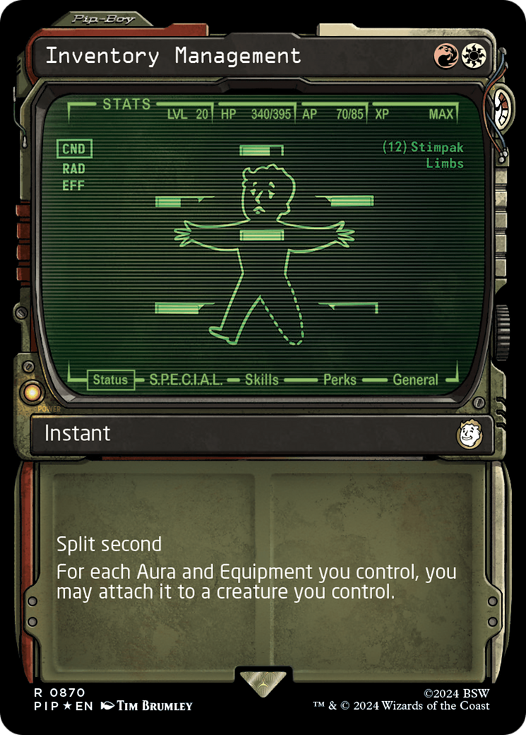 Inventory Management (Showcase) (Surge Foil) [Fallout] | Local Legends