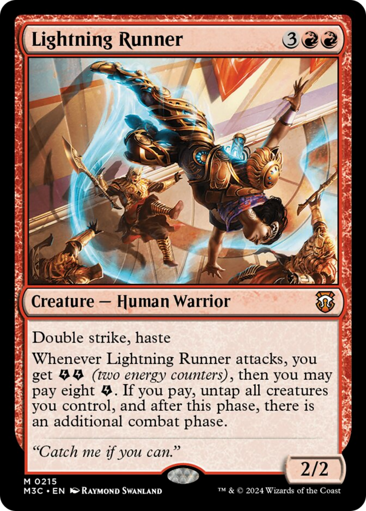 Lightning Runner (Ripple Foil) [Modern Horizons 3 Commander] | Local Legends