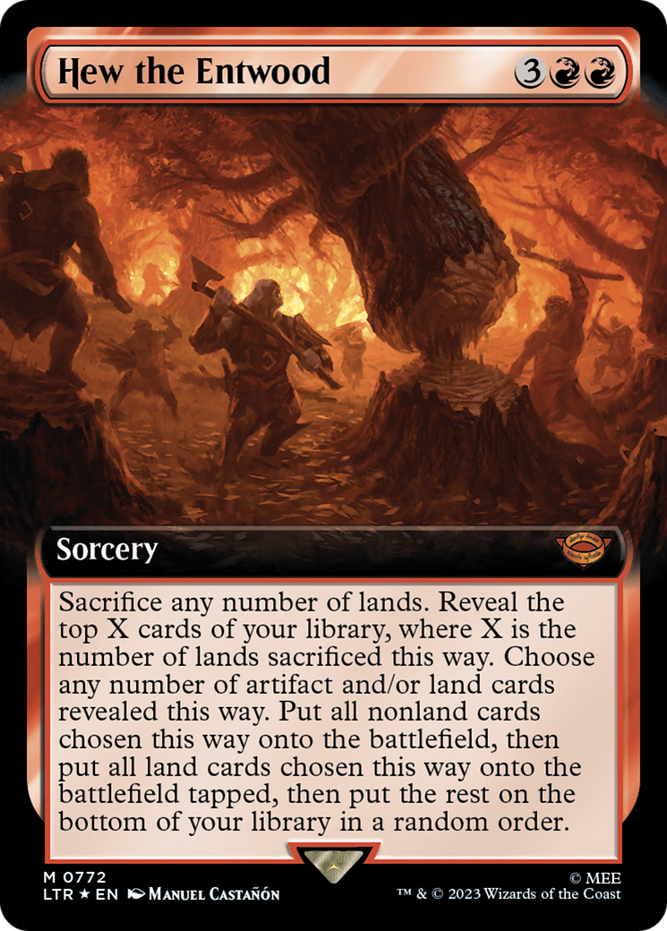 Hew the Entwood (Extended Art) (Surge Foil) [The Lord of the Rings: Tales of Middle-Earth] | Local Legends