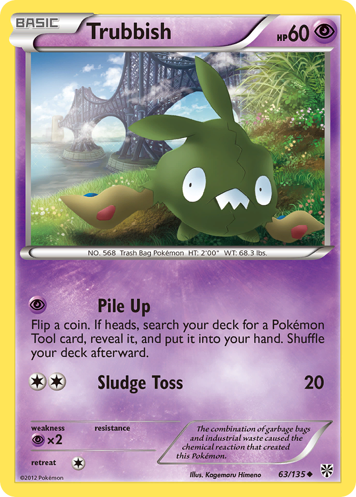 Trubbish (63/135) [Black & White: Plasma Storm] | Local Legends