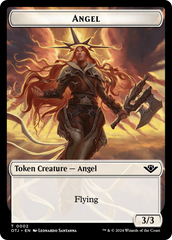 Treasure // Angel Double-Sided Token [Outlaws of Thunder Junction Tokens] | Local Legends