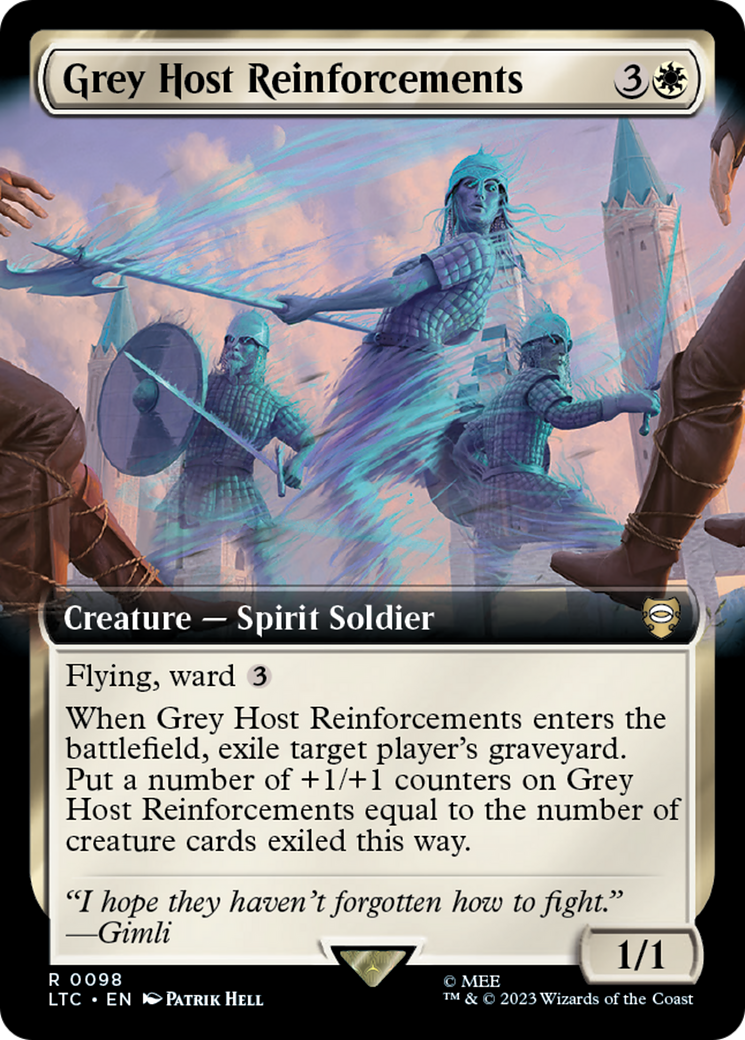 Grey Host Reinforcements (Extended Art) [The Lord of the Rings: Tales of Middle-Earth Commander] | Golgari Games