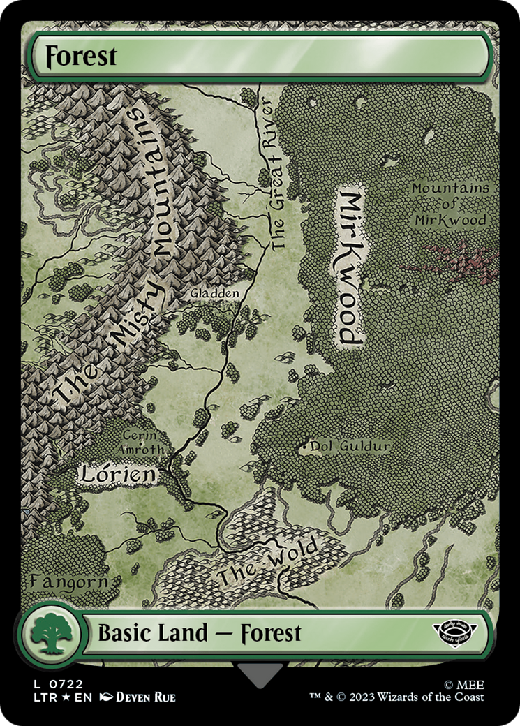 Forest (0722) (Surge Foil) [The Lord of the Rings: Tales of Middle-Earth] | Local Legends