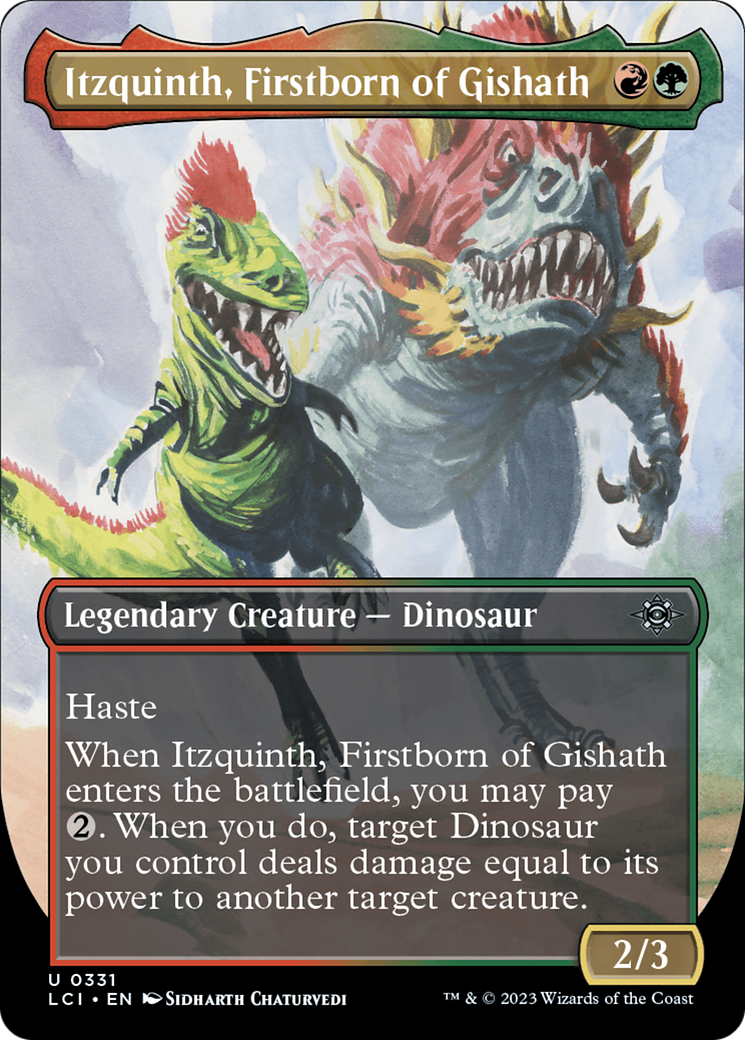 Itzquinth, Firstborn of Gishath (Borderless) [The Lost Caverns of Ixalan] | Golgari Games