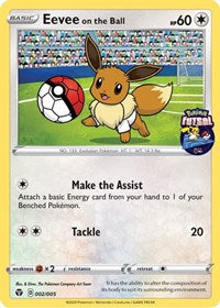 Eevee on the Ball (002/005) [Miscellaneous Cards] | Golgari Games