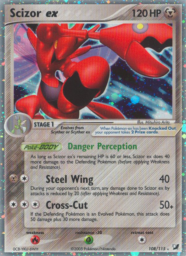 Scizor ex (108/115) [EX: Unseen Forces] | Golgari Games