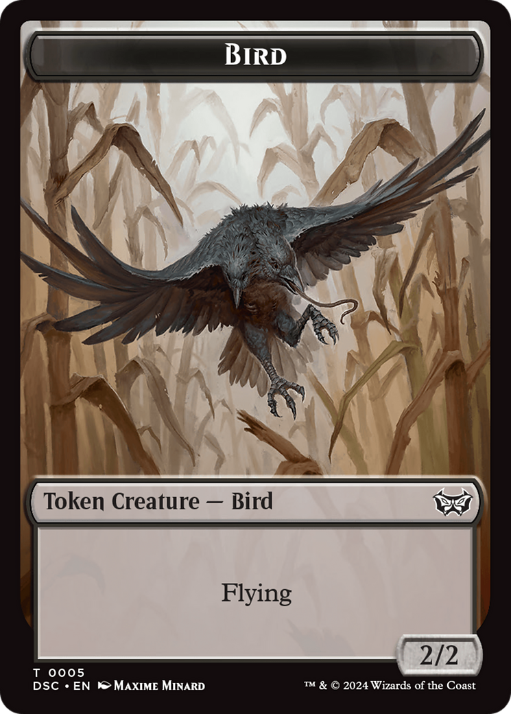 Elemental // Bird Double-Sided Token [Duskmourn: House of Horror Commander Tokens] | Local Legends