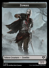 Clue // Zombie (0019) Double-Sided Token [Commander Masters Tokens] | Local Legends