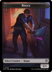 Rogue // The Monarch Double-Sided Token [Outlaws of Thunder Junction Commander Tokens] | Local Legends