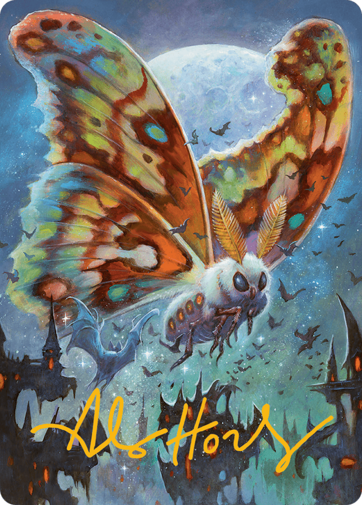 Luminous Broodmoth Art Card (Gold-Stamped Signature) [Bloomburrow Art Series] | Golgari Games