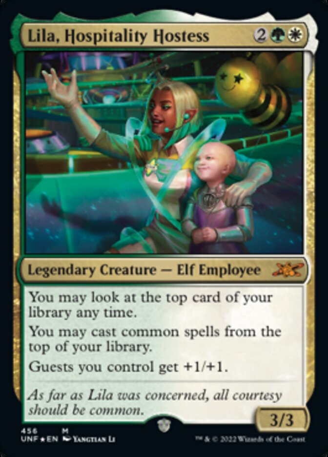 Lila, Hospitality Hostess (Galaxy Foil) [Unfinity] | Golgari Games