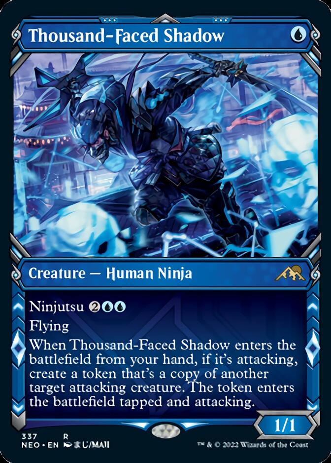 Thousand-Faced Shadow (Showcase Ninja) [Kamigawa: Neon Dynasty] | Golgari Games