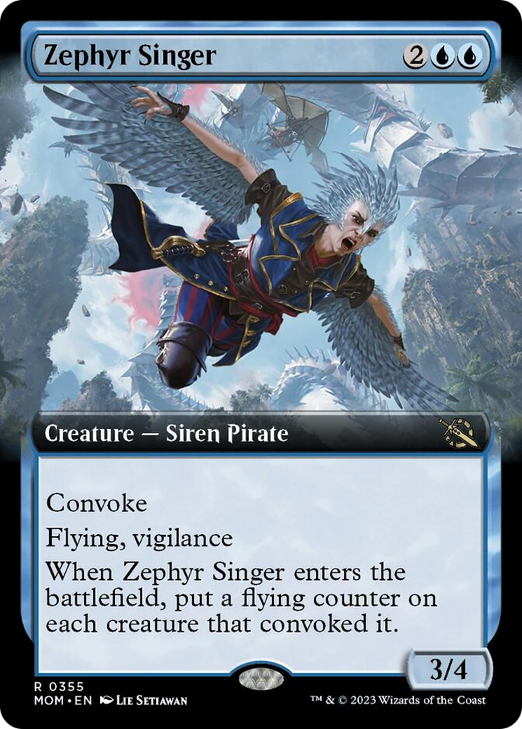 Zephyr Singer (Extended Art) [March of the Machine] | Golgari Games