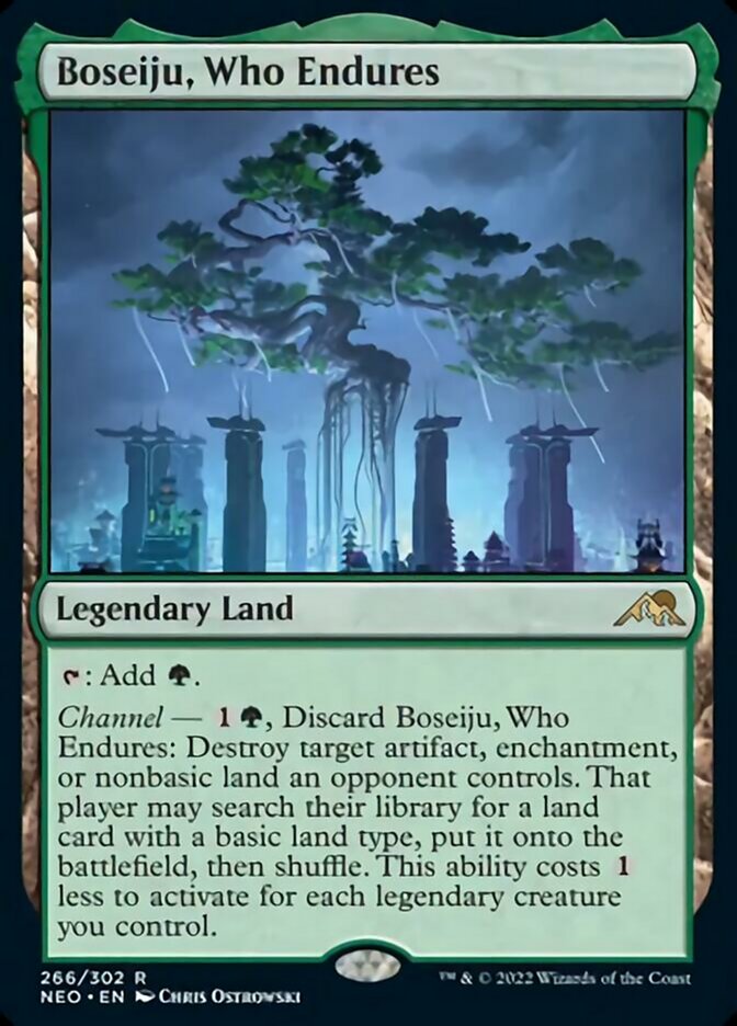 Boseiju, Who Endures [Kamigawa: Neon Dynasty] | Golgari Games