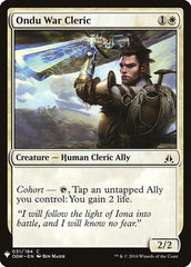 Ondu War Cleric [Mystery Booster] | Golgari Games