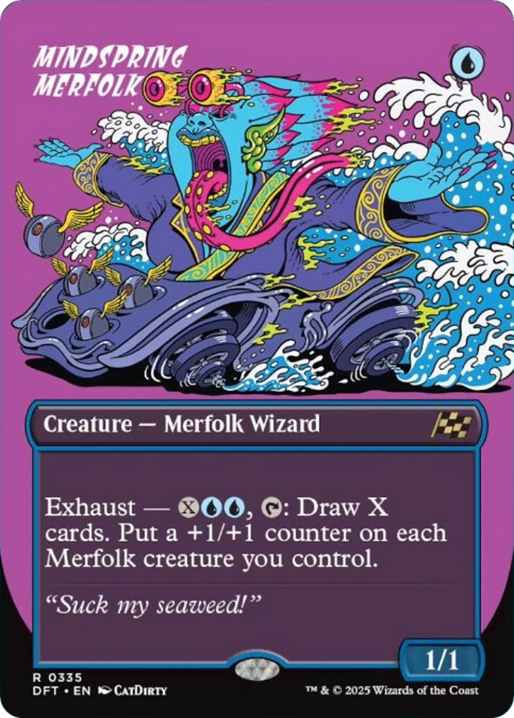 Mindspring Merfolk (Borderless) [Aetherdrift] | Local Legends