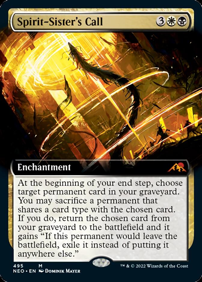 Spirit-Sister's Call (Extended Art) [Kamigawa: Neon Dynasty] | Local Legends
