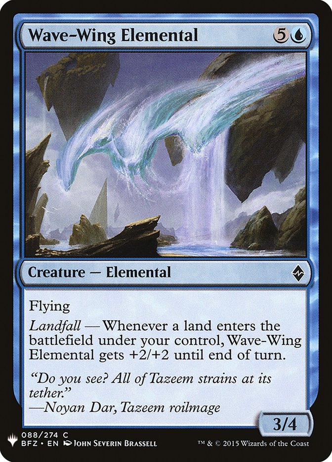 Wave-Wing Elemental [Mystery Booster] | Local Legends