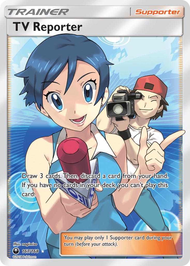 TV Reporter (167/168) [Sun & Moon: Celestial Storm] | Local Legends