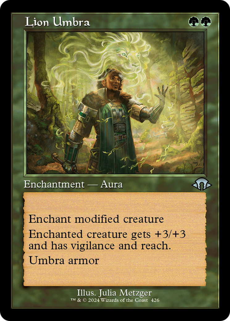 Lion Umbra (Retro Frame) [Modern Horizons 3] | Golgari Games