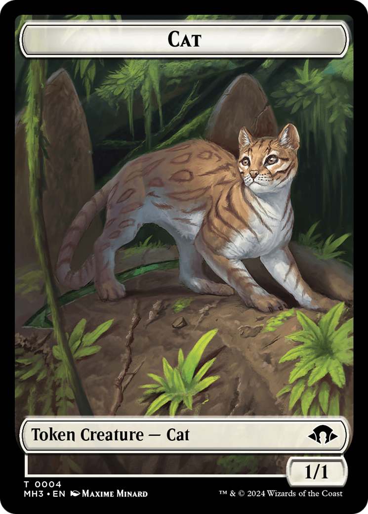 Eldrazi Spawn // Cat Double-Sided Token [Modern Horizons 3 Tokens] | Golgari Games