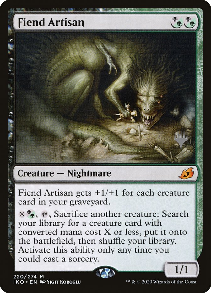 Fiend Artisan (Promo Pack) [Ikoria: Lair of Behemoths Promos] | Local Legends