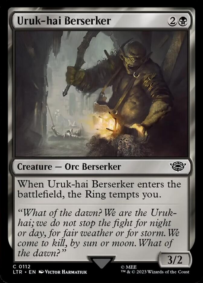 Uruk-hai Berserker [The Lord of the Rings: Tales of Middle-Earth] | Golgari Games