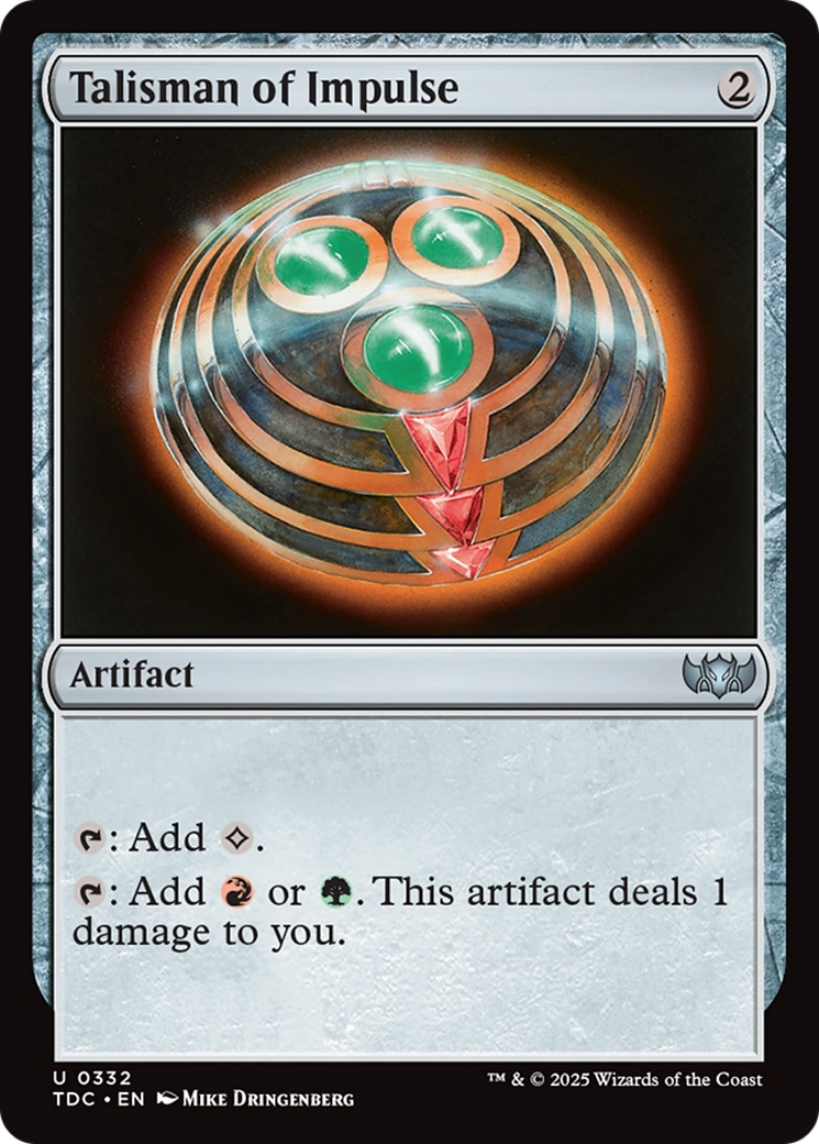 Talisman of Impulse [Tarkir: Dragonstorm Commander] | Local Legends