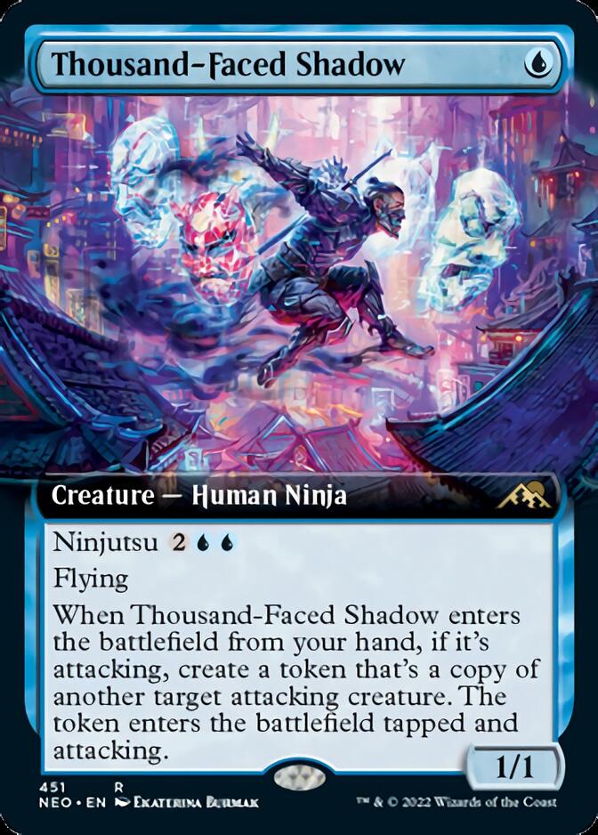 Thousand-Faced Shadow (Extended Art) [Kamigawa: Neon Dynasty] | Golgari Games