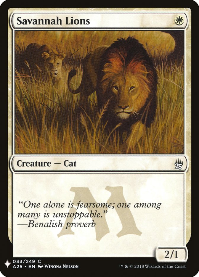 Savannah Lions [Mystery Booster] | Local Legends