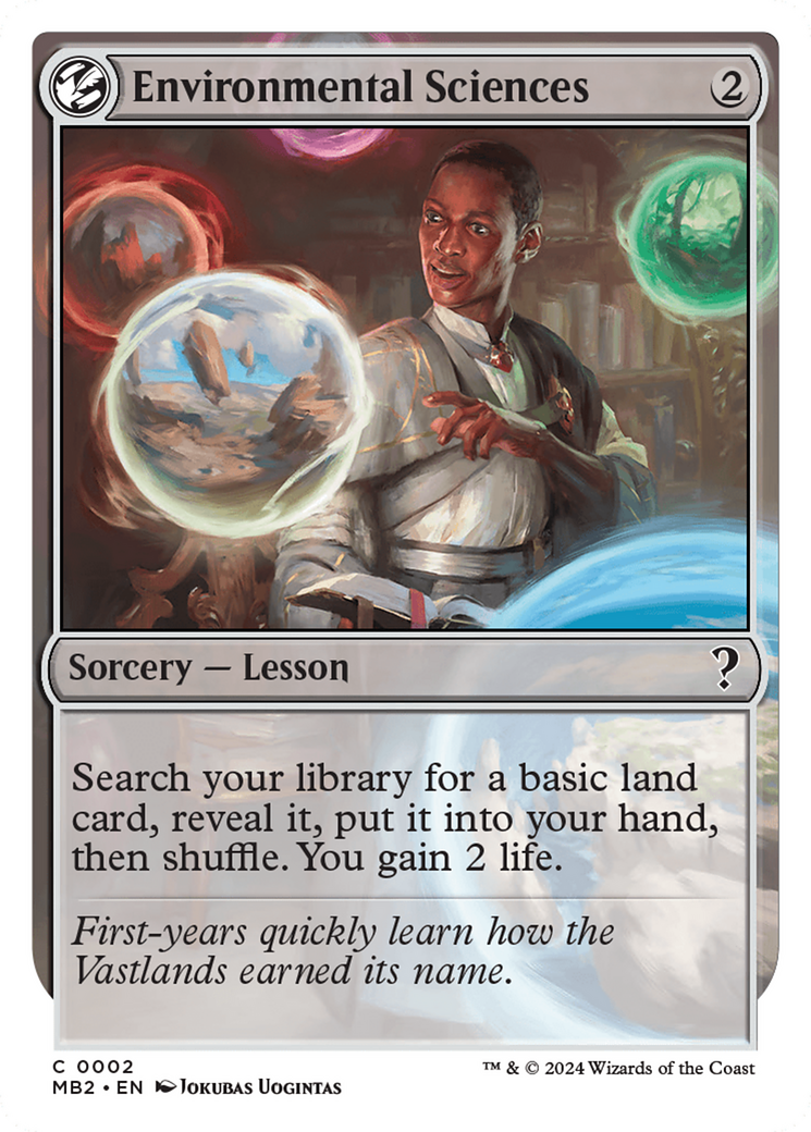 Environmental Sciences (White Border) [Mystery Booster 2] | Golgari Games